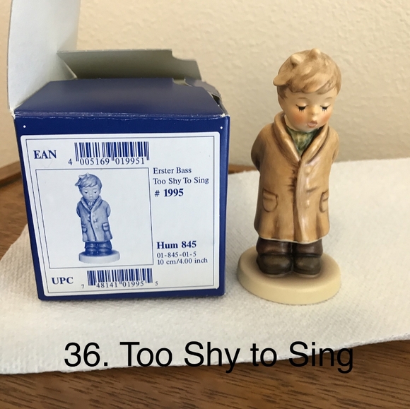 Erster bass too shy to sing Goebel Hummel 845 2002 vintage - Picture 1 of 14
